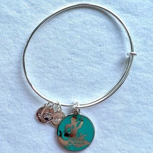 NWOT Alex and Ani Disney Unlock the Magic Ariel Little Mermaid Charm Bracelet